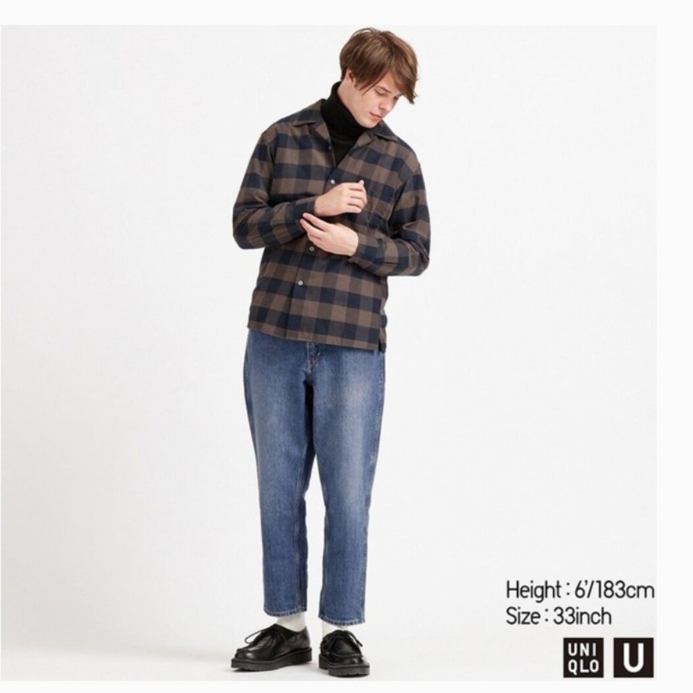 UNIQLO U WIDE-FIT TAPERED JEANS SIZE 31